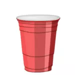 プラスチック製のカップのベクトル描画