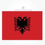 Albanian vector flag