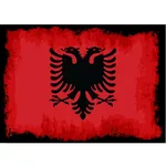Flagga av Albanien grunge konsistens