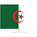Flaga Algierii wektor