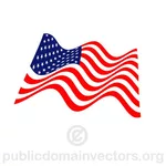 Waving flag of the United States