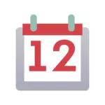 Calendario Android icono vector de la imagen