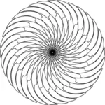 Grafica vectoriala de rotunjite motiv geometrice