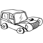 Graphiques vectoriels de voiture de dessin animé