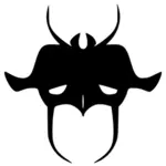 Devil face mask vector image