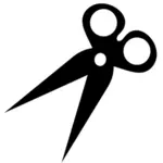 Scissors silhouette vector image