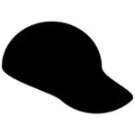 Hat silhouette vector image