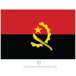 Angola bayrağı vektör