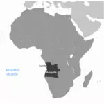 Angola-Karte