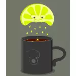 Ilustração vetorial de limão bravo