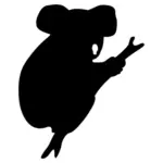 Koala bear silhouette