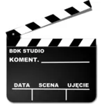 Filming clapperboard vector image