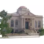 Carnegie Library building in Galion vector graphics
