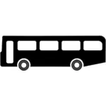 Vektorgrafikk utklipp av offentlig transport buss symbol