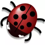 Ladybug with shadow