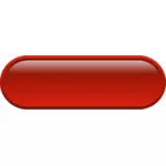 Pill shaped red button vector drawing