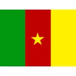 Flaga Kamerunu wektor rysunek