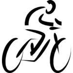 Vektorgrafik med cykel