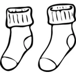 Paar Socken-Vektor-Bild