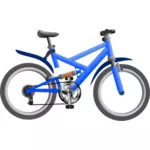 Ilustração em vetor de bicicleta