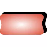 Image vectorielle du bouton rouge de l'ordinateur