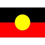 Australian aboriginaalien lipun vektorikuva