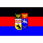 Флаг восточного Frisia Векторный рисунок