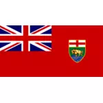 Vector afbeelding van vlag van Manitoba