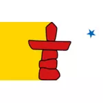 Flagge von Nunavut ClipArt