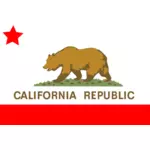 Калифорнийский государственный вектор флаг