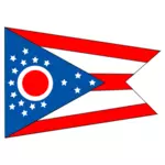 Bandeira da ilustração do vetor de estado de Ohio