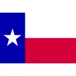 德克萨斯州的旗子矢量图形