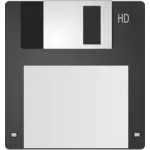 Gri bilgisayar disket vektör küçük resim