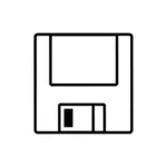 Illustrazione vettoriale di icona floppy disk