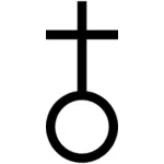 Karta symbol för kyrkan vektor ClipArt