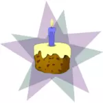 Vector graphics of slice of cake