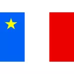 Dibujo de bandera de Acadia vectorial