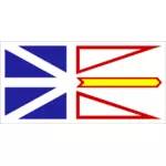 Flag of the Canadian province of Newfoundland and Labrador vector clip art
