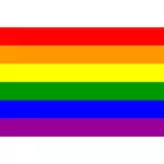 Bandera de orgullo gay en formato vectorial
