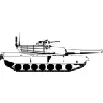 Abrams tank vector graphics