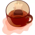 Vector clip art of mug of tea
