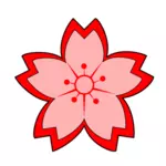 Sakura blomma vektorbild