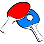A table tennis rackets vector graphics