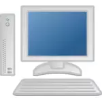 シン デスクトップ コンピューター ベクトル画像