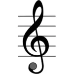 Скрипичный векторное изображение