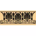 Greek antique banner decoration vector image