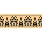 希腊的阿拉伯式花纹装饰矢量图像