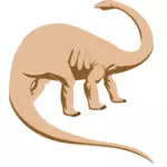 Brontosaurus vector clip art