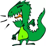 Angry dinosaur vector clip art