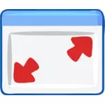 Computer windows maximize icon vector image